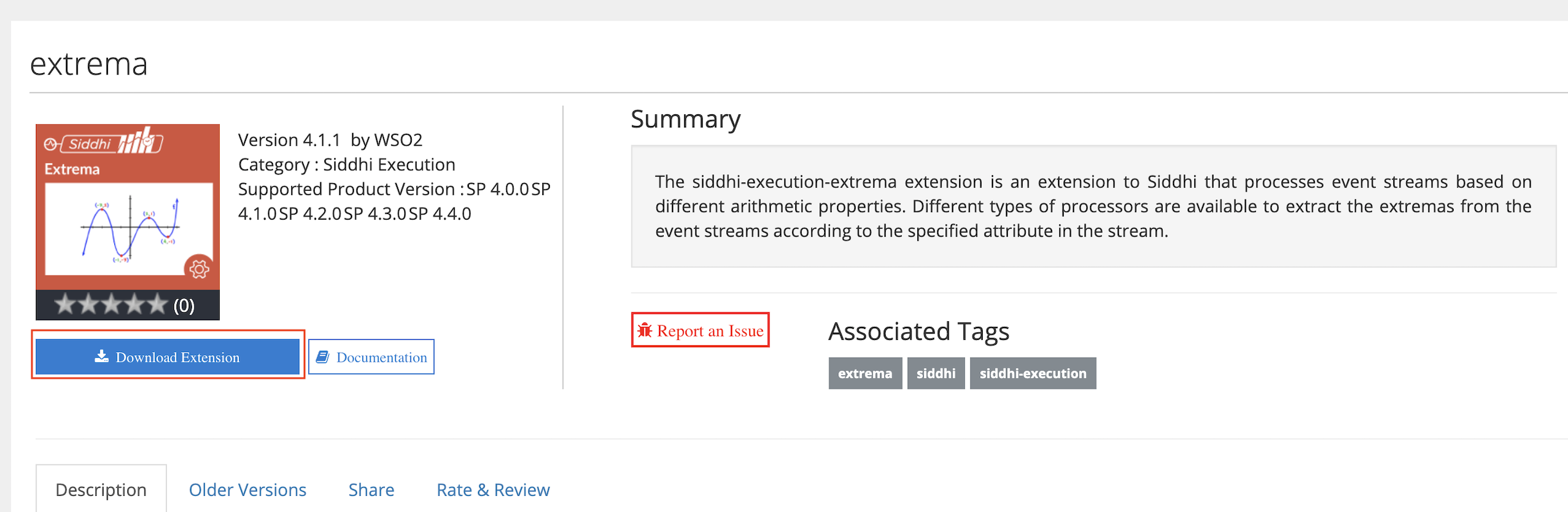 Extrema Extension Page