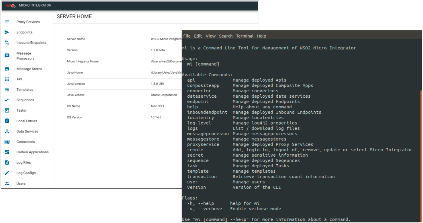 CLI and dashboard