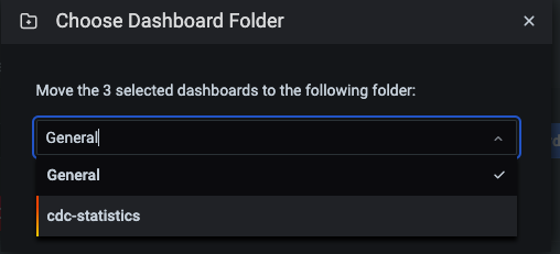Select Dashboard Folder